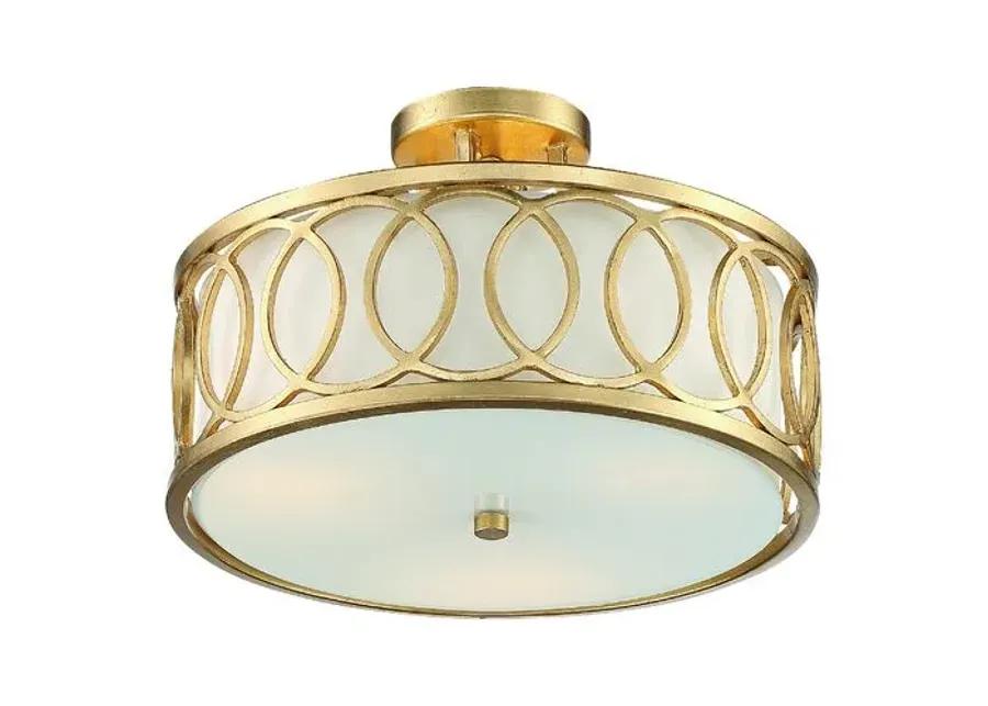 Graham 3-Light Ceiling Mount - Antique Gold - Crystorama