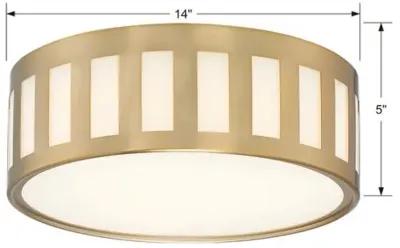 Kendal 3-Light Ceiling Mount - Vibrant Gold - Crystorama