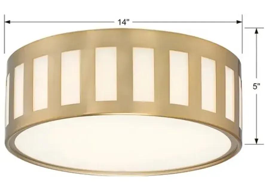 Kendal 3-Light Ceiling Mount - Vibrant Gold - Crystorama