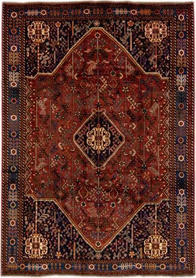 Heriz Red Persian Wool Rug - Apadana - Red