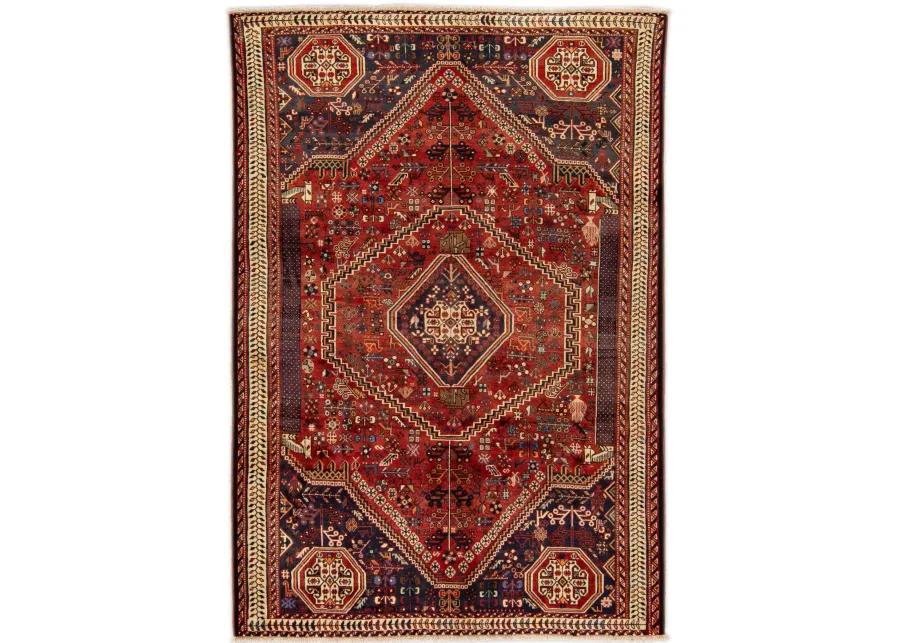 Heriz Red Persian Wool Rug - Apadana - Red