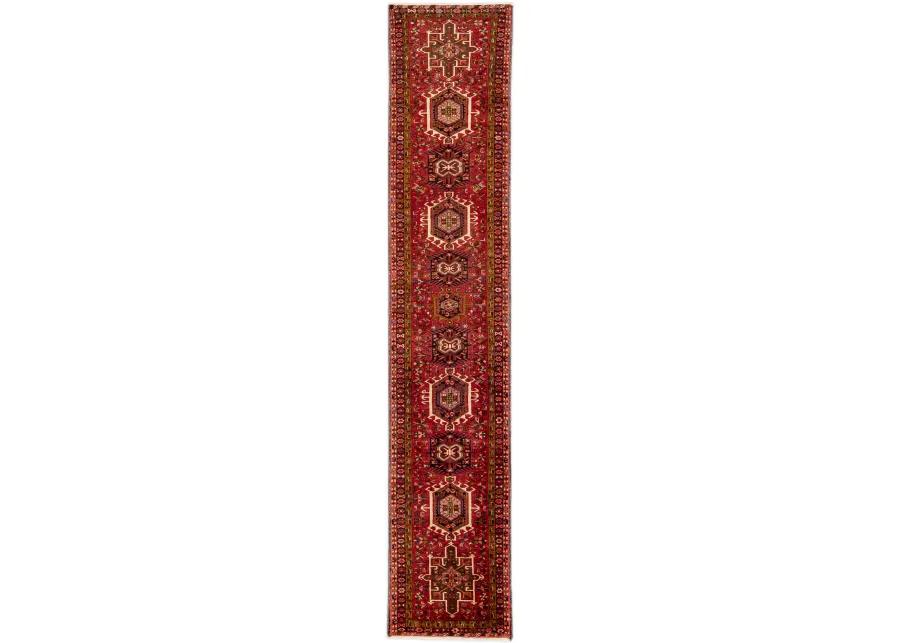 Heriz Persian Red Wool Runner - Apadana