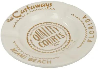 Castaways Hotel Miami Beach Ashtray - Interesting Things - White