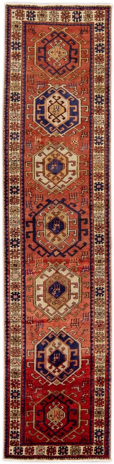 Heriz Rust Persian Wool Runner - Apadana - Red