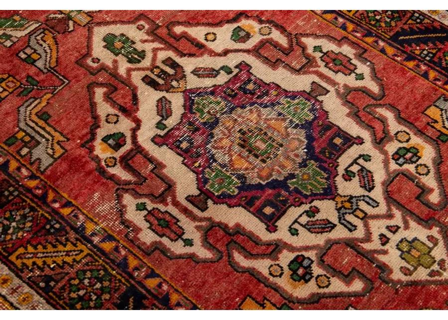 Heriz Red Persian Wool Runner - Apadana