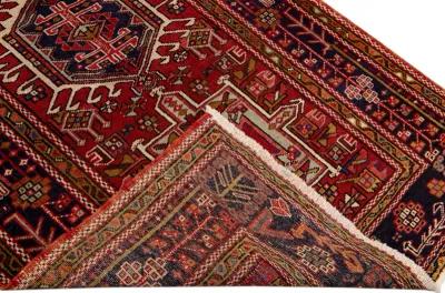 Vintage Heriz Red Persian Wool Rug - Apadana - Red