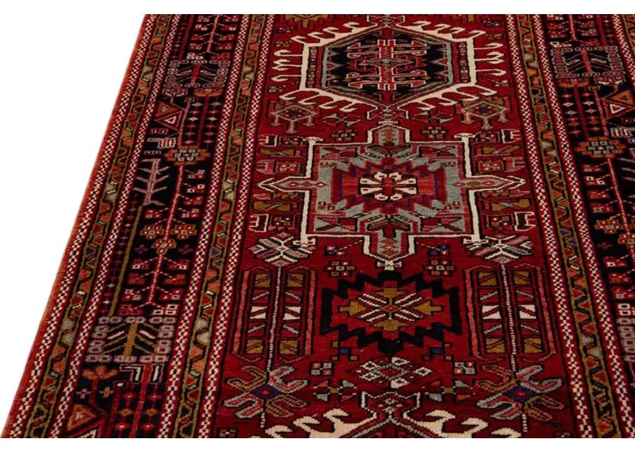 Vintage Heriz Red Persian Wool Rug - Apadana - Red