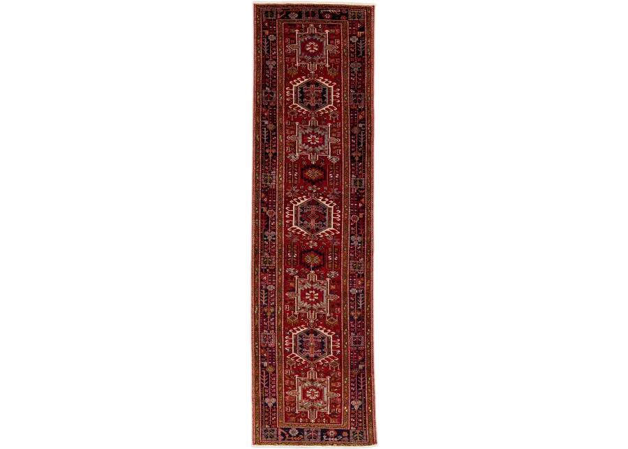 Vintage Heriz Red Persian Wool Rug - Apadana - Red