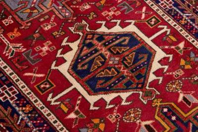 Red Heriz Persian Wool Rug - Apadana - Red