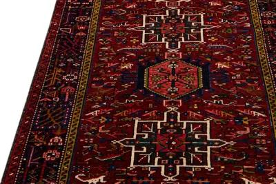 Heriz Persian Red Wool Rug - Apadana - Red