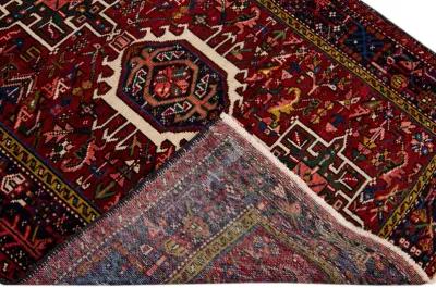 Heriz Persian Red Wool Rug - Apadana - Red