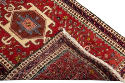 Red Heriz Persian Wool Rug - Apadana - Red