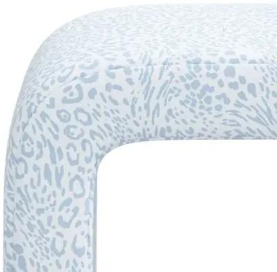 Celia Waterfall Pounce Ottoman - Blue