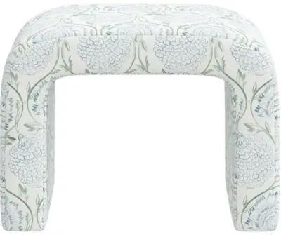 Celia Waterfall Ottoman - Ranjit Floral - Green