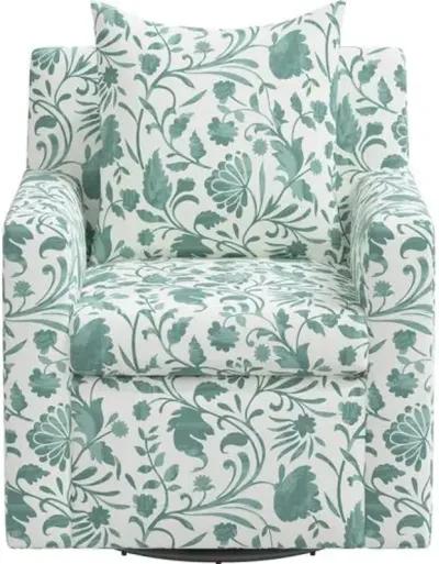 Willa Vine Floral Swivel Chair