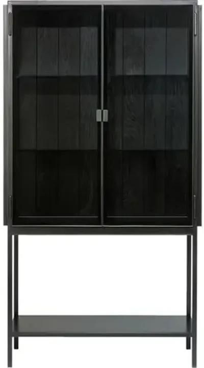 Anders 63" Tall Storage Cupboard - Black - Ethnicraft - Handcrafted