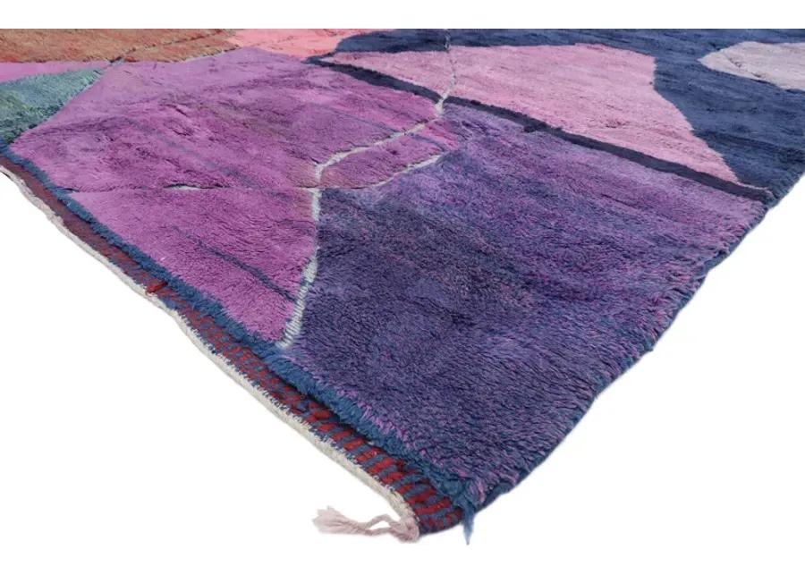 Berber Moroccan Rug - 9'03 x 11'07 - Esmaili Rugs & Antiques - Purple - Purple