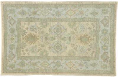 Turkish Oushak Rug - 4'00 x 6'01 - Esmaili Rugs & Antiques - Beige - Beige