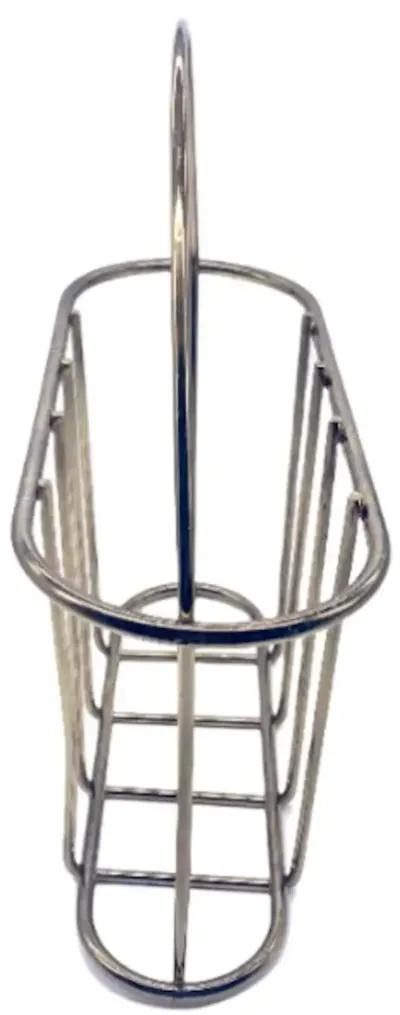 1960s Brass Magazine Rack - Pilar Collection - Gold