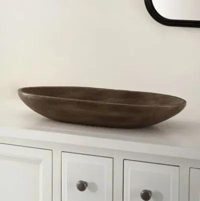 Set of 2 Sam Wood Decorative Bowl - Brown