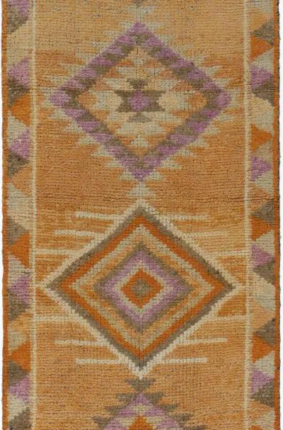 Turkish Oushak Runner 2'8"x11'7" - Orange