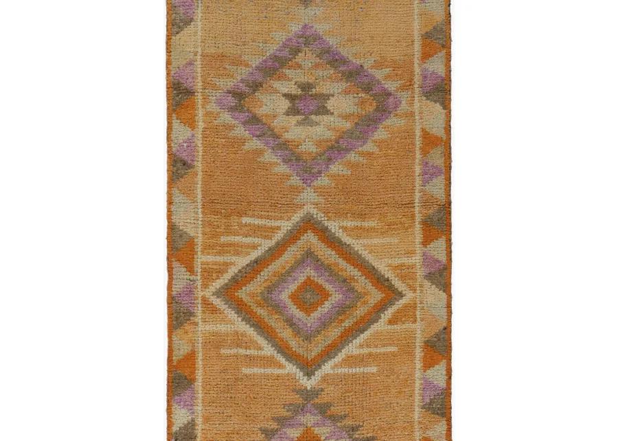 Turkish Oushak Runner 2'8"x11'7" - Orange