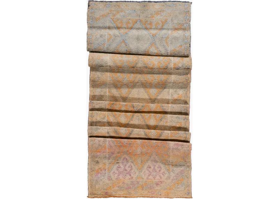 Turkish Oushak Runner 2'9"x14' - Orange