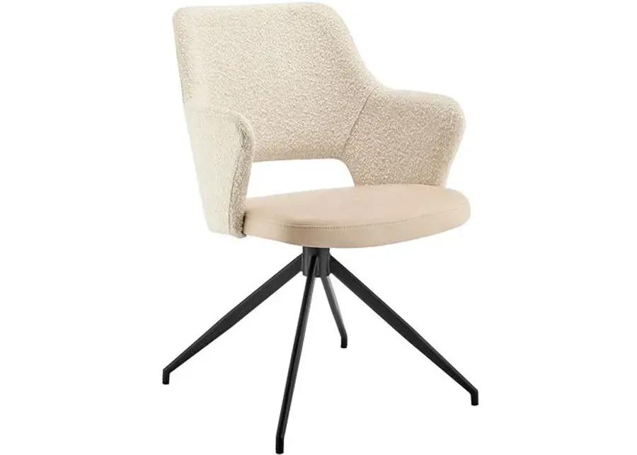 Kelsey Swivel Armchair - Ivory