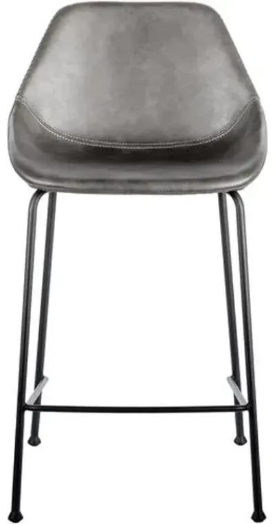 Set of 2 Ryan Counter Stools - Dark Gray