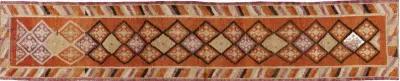 Turkish Oushak Runner 2'5"x12'4" - Orange