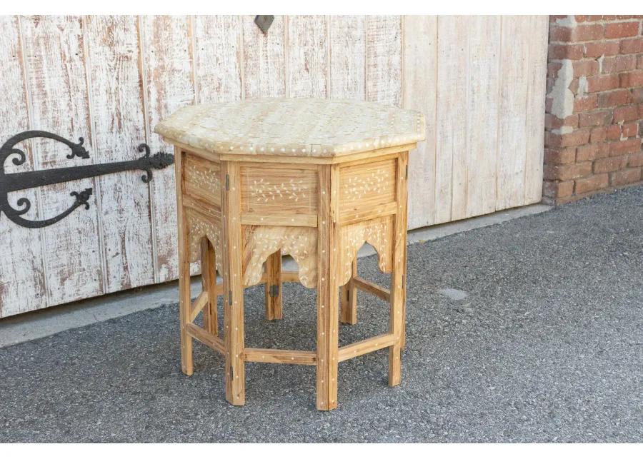 Bleached Octagonal Moorish Inlay Table