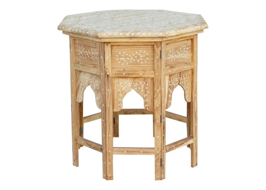 Bleached Octagonal Moorish Inlay Table