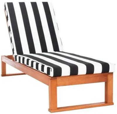 Siesta Outdoor Chaise - Natural/Black Stripe - Comfortable, Sturdy, Stylish