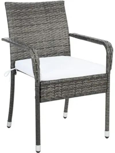 Livia 5-Pc Outdoor Dining Set - Grey/White