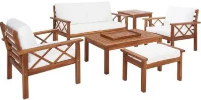 Lori 6-Pc Outdoor Lounge Set - Natural/Beige