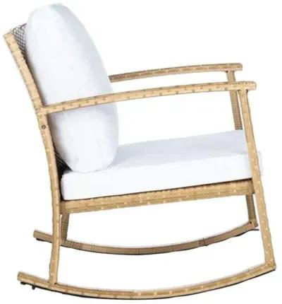 Aurora Outdoor Rocking Chair - Natural/White