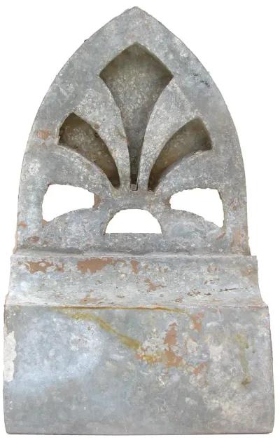 French Zinc Architectural Element - Chez Vous - Gray