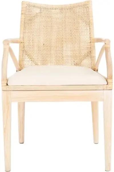 Maria Rattan Armchair - Natural Whitewash