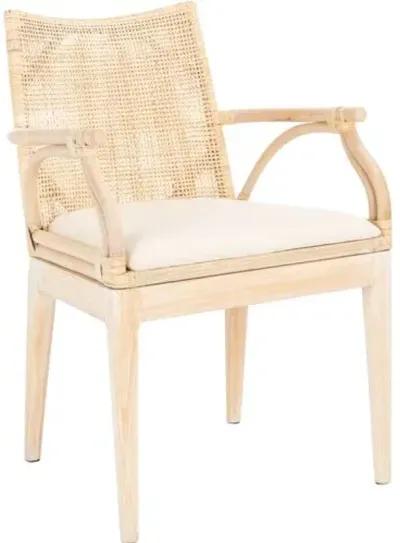 Maria Rattan Armchair - Natural Whitewash