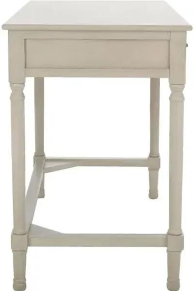 Emma 2-Drawer Desk - Taupe - Beige