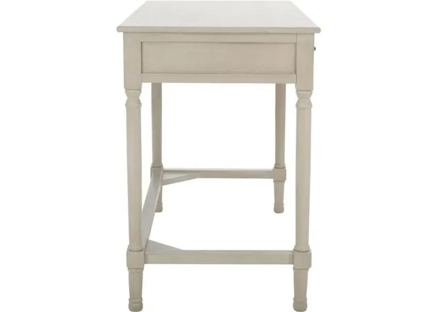 Emma 2-Drawer Desk - Taupe - Beige