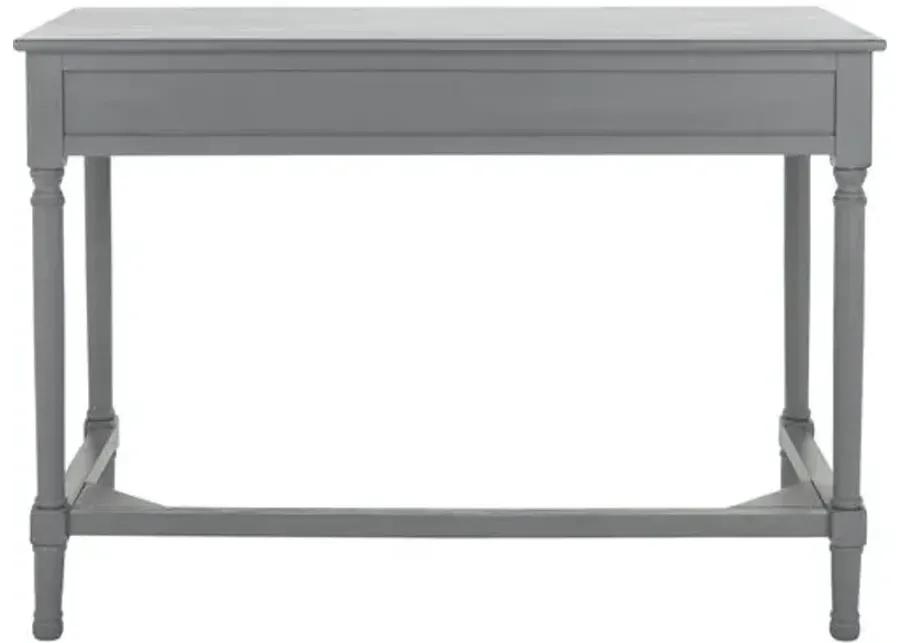 Luana 2-Drawer Desk - Distressed Gray