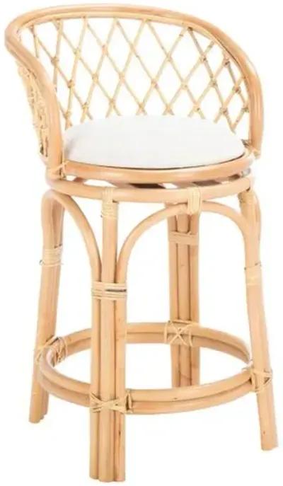 Antonio Rattan Counter Stool - Natural