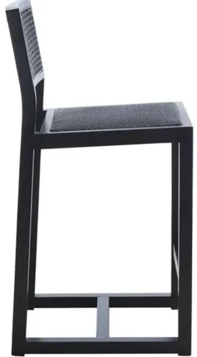 Addison Cane Counter Stool - Noir