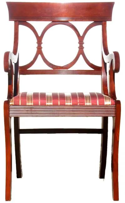 Regency Style Klismos Accent/ Desk Chair - Chez Vous - Brown