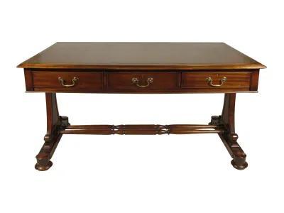 Regency Style Mahogany Writing Table - The Barn at 17 Antiques - Brown