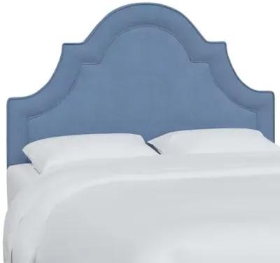 Kennedy Linen Arched Headboard - Blue