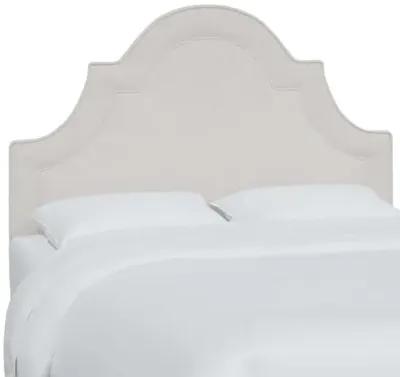 Kennedy Velvet Arched Headboard - Ivory