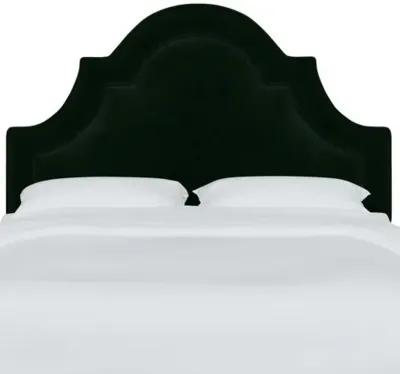 Kennedy Velvet Arched Headboard - Green