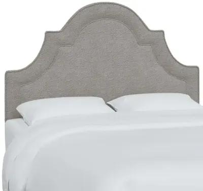 Kennedy Boucle Arched Headboard - Gray